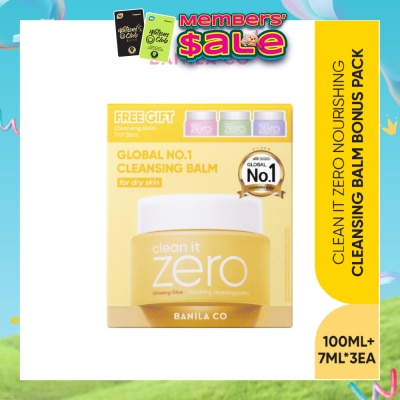 BANILA CO - Clean it Zero Nourishing Cleansing Balm Bonus Pack (7ml x 3s) + 100ml