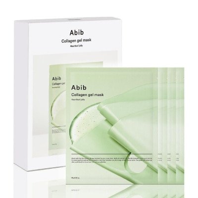 ABIB - Collagen Gel Heartleaf Jelly Face Mask 4s