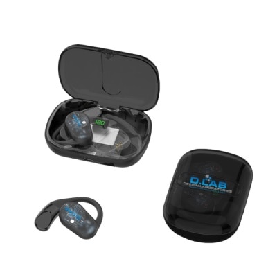D.LAB True Open Wireless Earbuds (OWS-NPLUS4) Black Color 1s