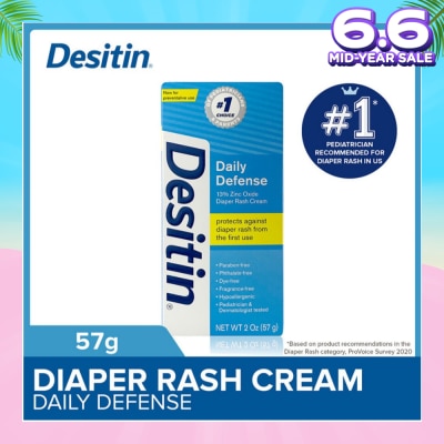 DESITIN Daily Defense Diaper Rash Protection Cream Instantly Soothe Diaper Rash Discomfort 57g