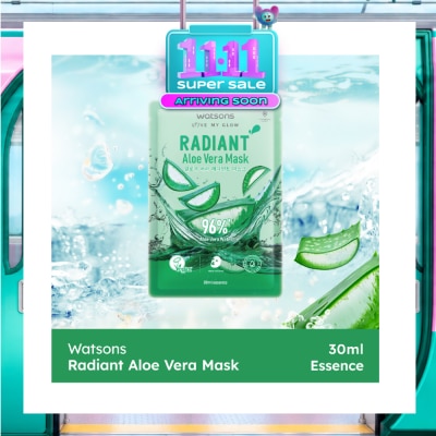 WATSONS Radiant Aloe Vera Facial Mask 1s image