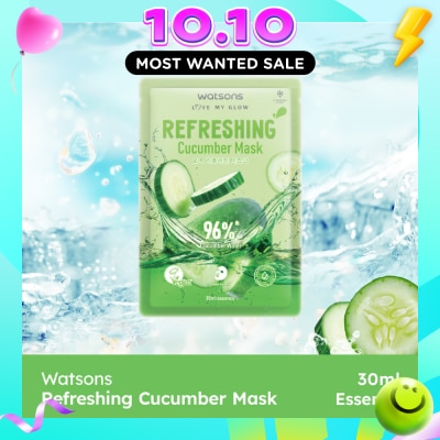 WATSONS Refreshing Cucumber Facial Mask 1s image