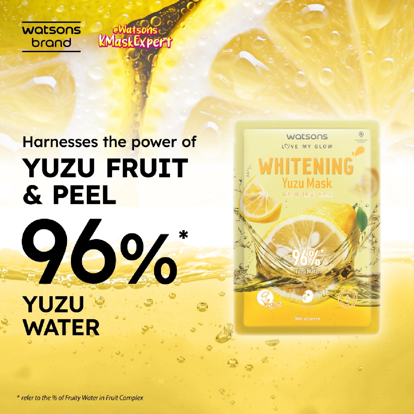 Whitening Yuzu Sheet Mask 30ml x 1s
