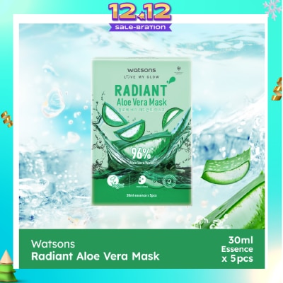 WATSONS Radiant Aloe Vera Mask 30ml x 5s