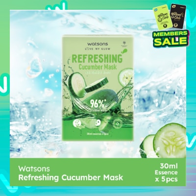 WATSONS Refreshing Cucumber Mask 30ml x 5s
