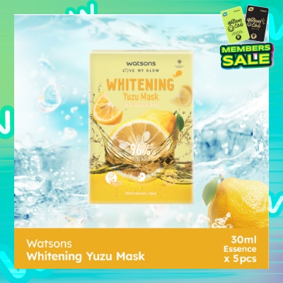 WATSONS Whitening Yuzu Mask 30ml x 5s