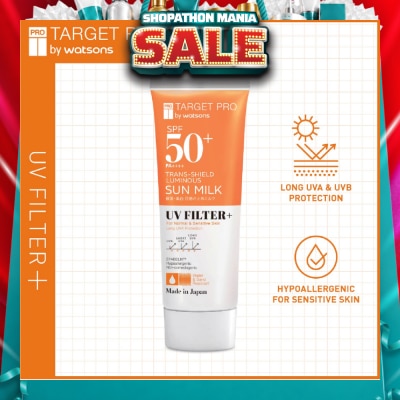 TARGET PRO BY WATSONS - SPF50+ PA++++ Trans-shield Luminous Sun Milk UV Filter+ Sunscreen 60ml