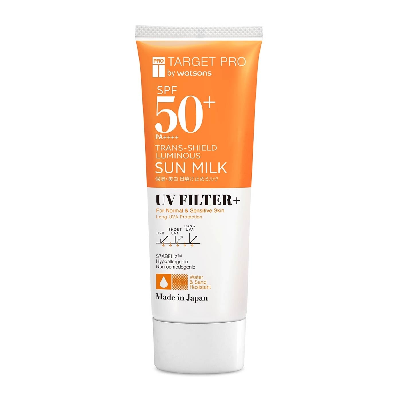 SPF50+ PA++++ Trans-shield Luminous Sun Milk UV Filter+ Sunscreen 60ml
