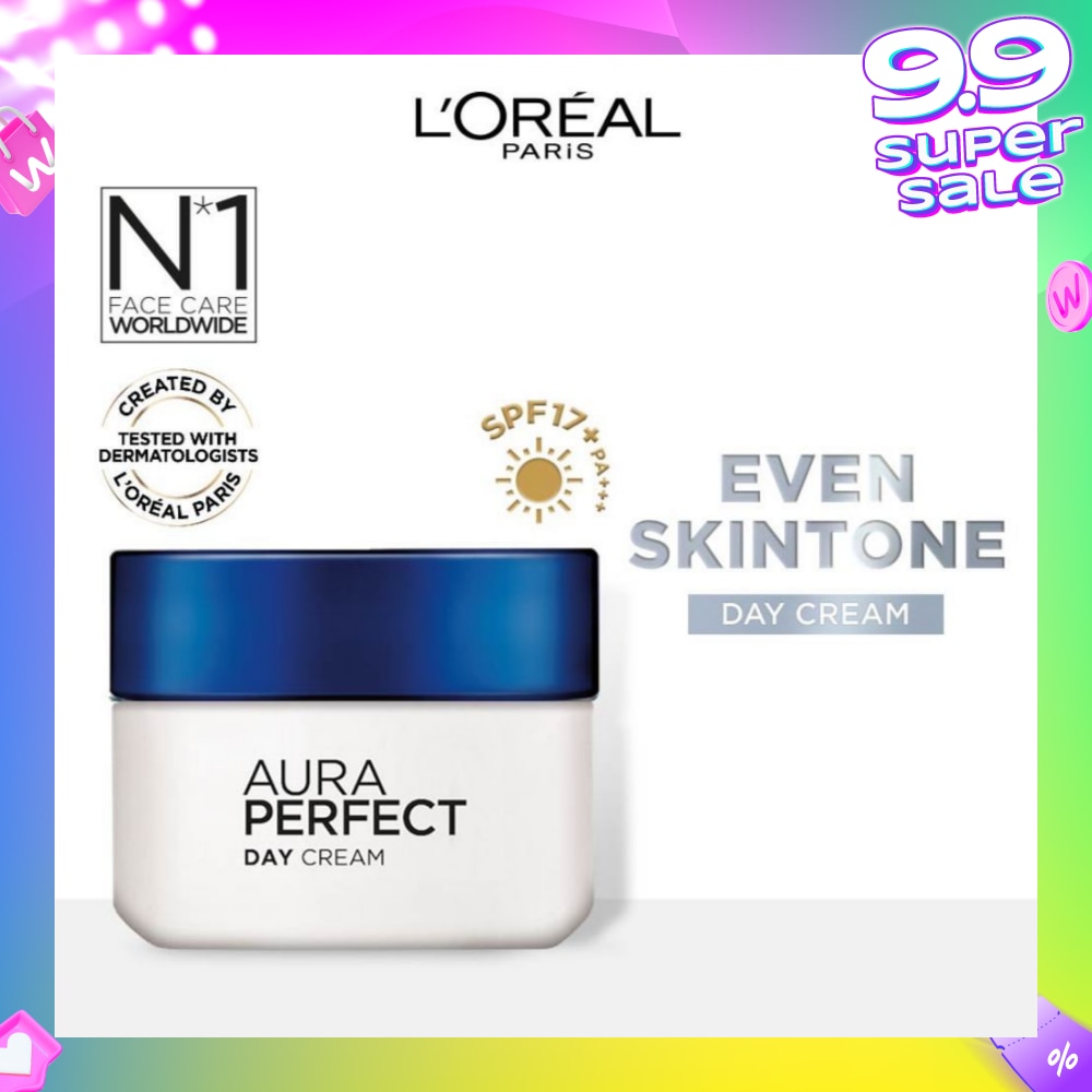 Aura Perfect Day Cream SPF17+ PA+++ (Evens Skintone) 50ml