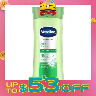 VASELINE Intensive Care Aloe Soothe Po-Ceramide Hand & Body Lotion 100ml