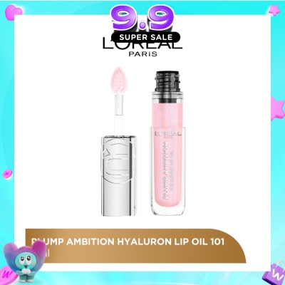 L'OREAL PARIS MAKEUP - Plump Ambition Plumping Lip Oil Cristal Clear 101 30.5g image