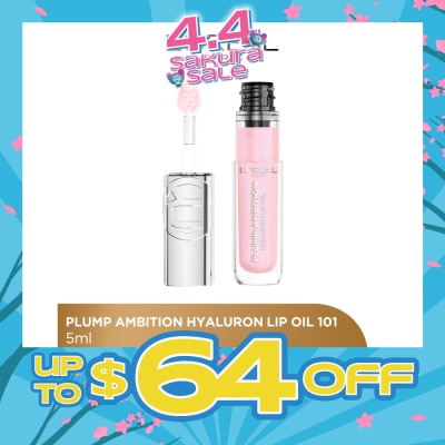 L'OREAL PARIS MAKEUP - Plump Ambition Plumping Lip Oil  Cristal Clear 101 30.5g