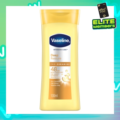 VASELINE Intensive Care Deep Restore Body Lotion (Long Lasting Moisturise and Helps Heal Dry Skin) 120ml