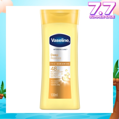 VASELINE Intensive Care Deep Restore Body Lotion (Long Lasting Moisturise and Helps Heal Dry Skin) 120ml