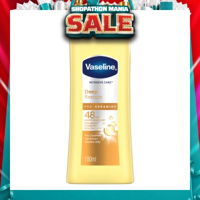 VASELINE - Intensive Care Deep Restore Body Lotion (Long Lasting Moisturise and Helps Heal Dry Skin) 100ml