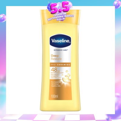 VASELINE - Intensive Care Deep Restore Body Lotion (Long Lasting Moisturise and Helps Heal Dry Skin) 100ml