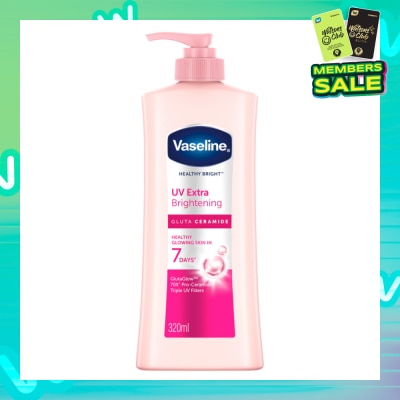 VASELINE Healthy Bright UX Extra Brightening Gluta Ceramide Hand & Body Lotion 320ml