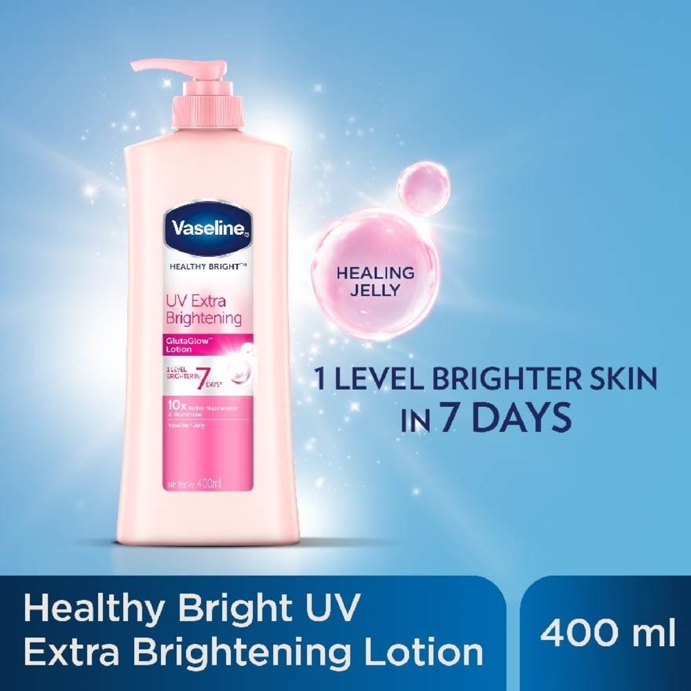 Healthy Bright UV Extra Brightening GlutaGlow Body Lotion (Help Heal Dull Damaged for Healthier Brighter Skin) 400ml