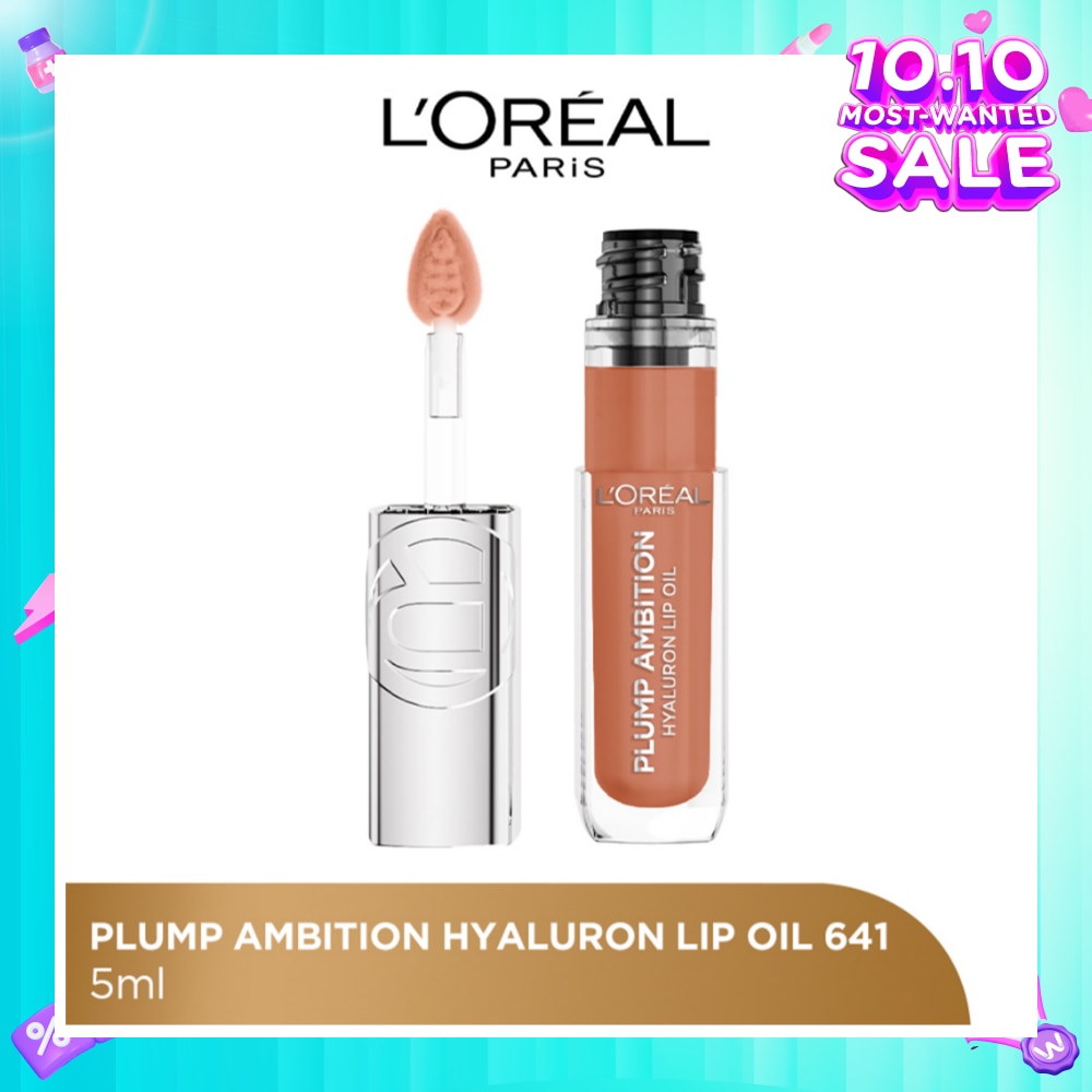 L'OREAL PARIS MAKEUP Plump Ambition Plumping Lip Oil Latte Glacé 641 30.5g