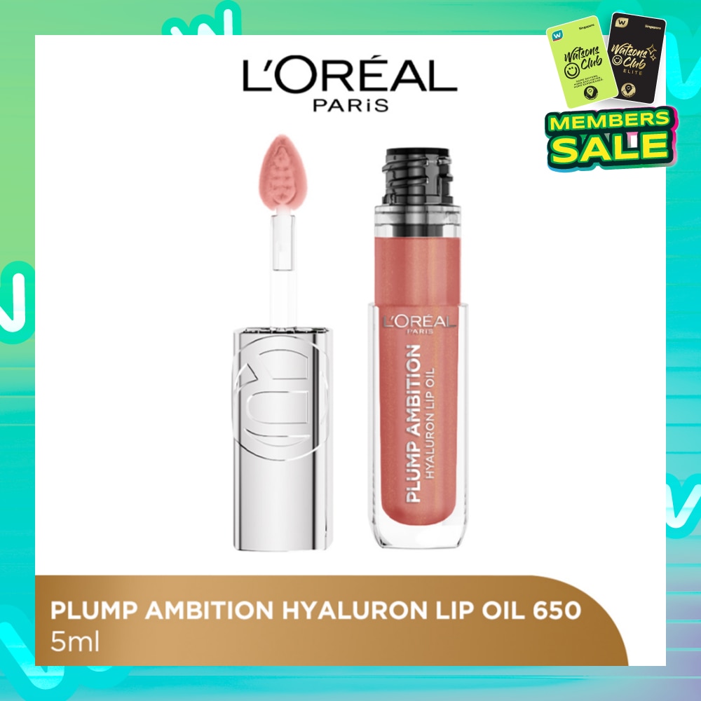 L'OREAL PARIS MAKEUP Plump Ambition Plumping Lip Oil Nude Macaron 650 30.5g