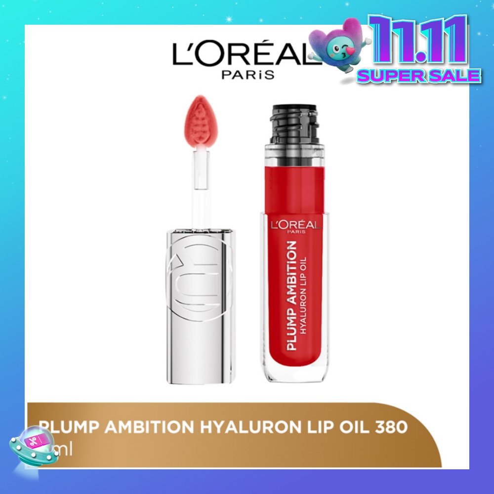 L'OREAL PARIS MAKEUP Plump Ambition Plumping Lip Oil  Rouge In Love 380 30.5g