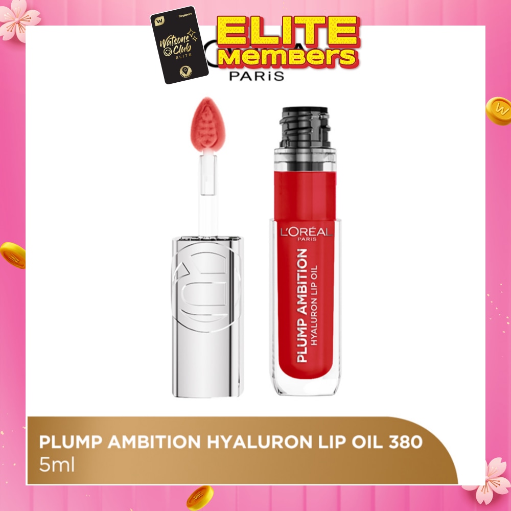 L'OREAL PARIS MAKEUP Plump Ambition Plumping Lip Oil  Rouge In Love 380 30.5g
