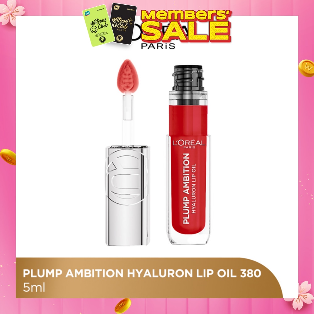 L'OREAL PARIS MAKEUP Plump Ambition Plumping Lip Oil  Rouge In Love 380 30.5g