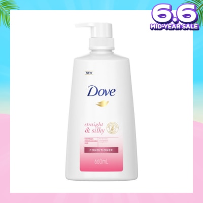 DOVE Dove Straight & Silky Conditioner 660ml (For frizzy, unmanageable hair)