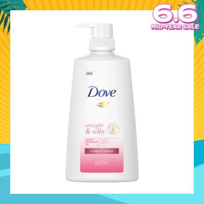 DOVE Dove Straight & Silky Conditioner 660ml (For frizzy, unmanageable hair)