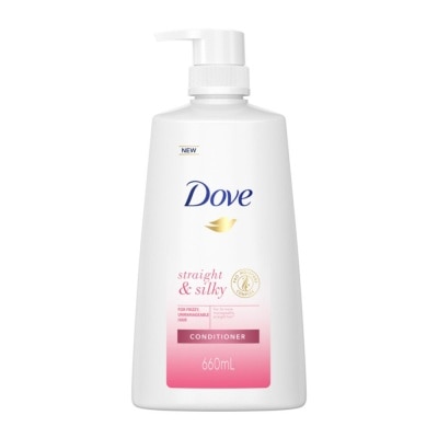 DOVE Dove Straight & Silky Conditioner 660ml (For frizzy, unmanageable hair)