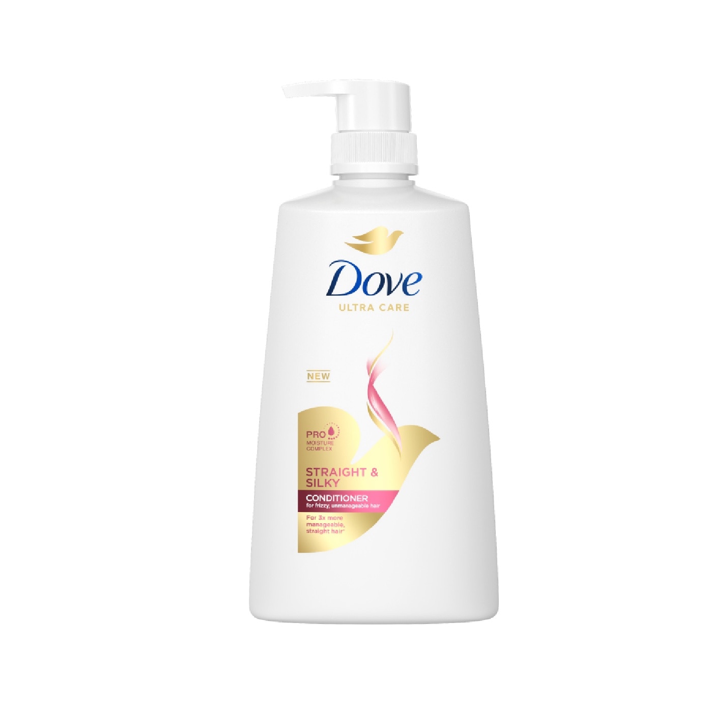 Dove Straight & Silky Conditioner 660ml (For frizzy, unmanageable hair)