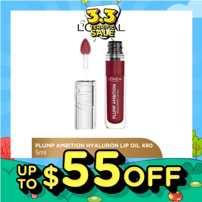 L'OREAL PARIS MAKEUP Plump Ambition Plumping Lip Oil Berry Jolie 490 30.5g