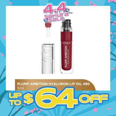 L'OREAL PARIS MAKEUP - Plump Ambition Plumping Lip Oil Berry Jolie 490 30.5g