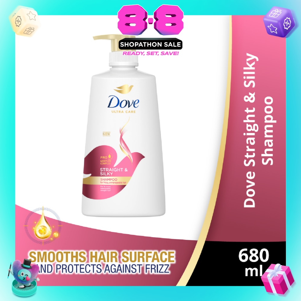 Straight & Silky Shampoo 680ml (For frizzy, unmanageable hair)