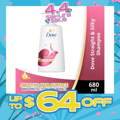 DOVE - Dove Straight & Silky Shampoo 680ml (For frizzy, unmanageable hair)