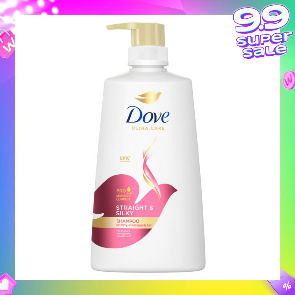 Dove Straight & Silky Shampoo 680ml (For frizzy, unmanageable hair)<BR>