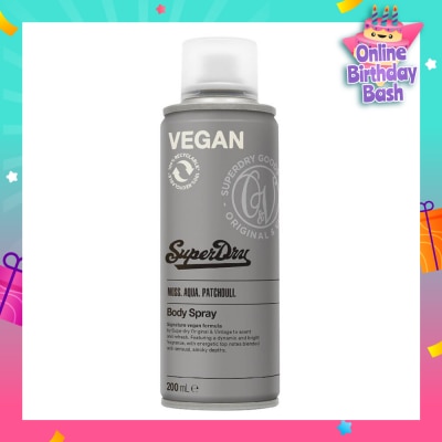 SUPERDRY Body Spray Athletic (Dynamic And Bright, Zesty Lime And Spicy Scent) 200ml