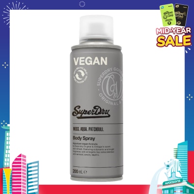SUPERDRY Body Spray Athletic (Dynamic And Bright, Zesty Lime And Spicy Scent) 200ml