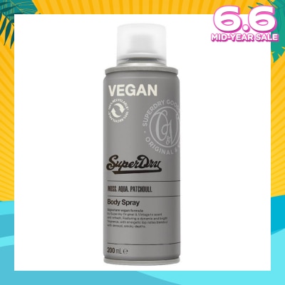 SUPERDRY Body Spray Athletic (Dynamic And Bright, Zesty Lime And Spicy Scent) 200ml