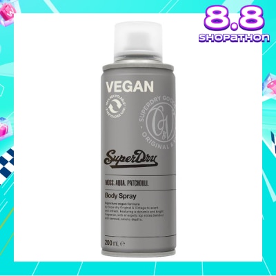 SUPERDRY Body Spray Athletic (Dynamic And Bright, Zesty Lime And Spicy Scent) 200ml