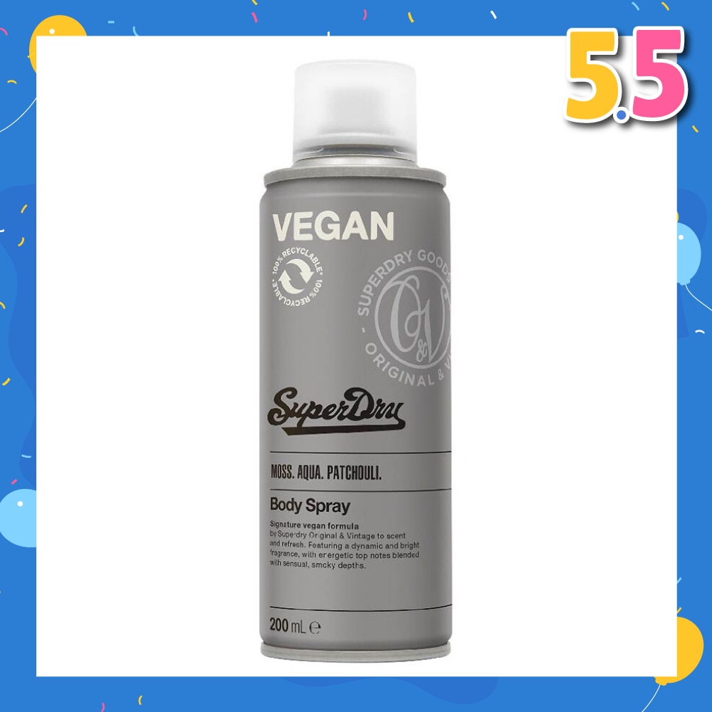 Body Spray Athletic (Dynamic And Bright, Zesty Lime And Spicy Scent) 200ml