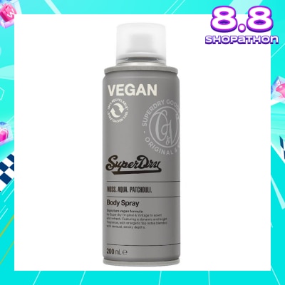 SUPERDRY Body Spray Athletic (Dynamic And Bright, Zesty Lime And Spicy Scent) 200ml