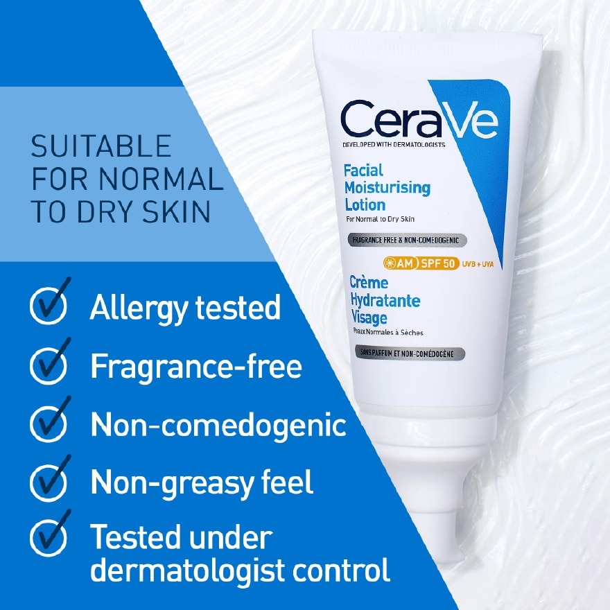 AM Facial Moisturizing Lotion UVB + UVA SPF50 52ml