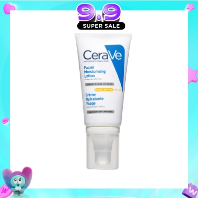 CERAVE - AM Facial Moisturizing Lotion UVB + UVA SPF50 52ml image