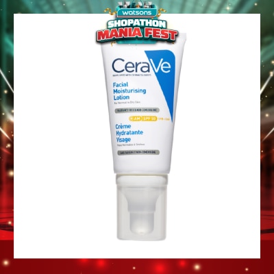 CERAVE - AM Facial Moisturizing Lotion UVB + UVA SPF50 52ml