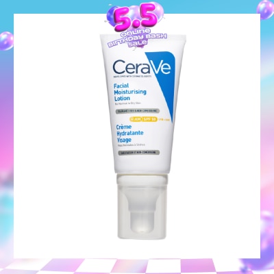 CERAVE - AM Facial Moisturizing Lotion UVB + UVA SPF50 52ml