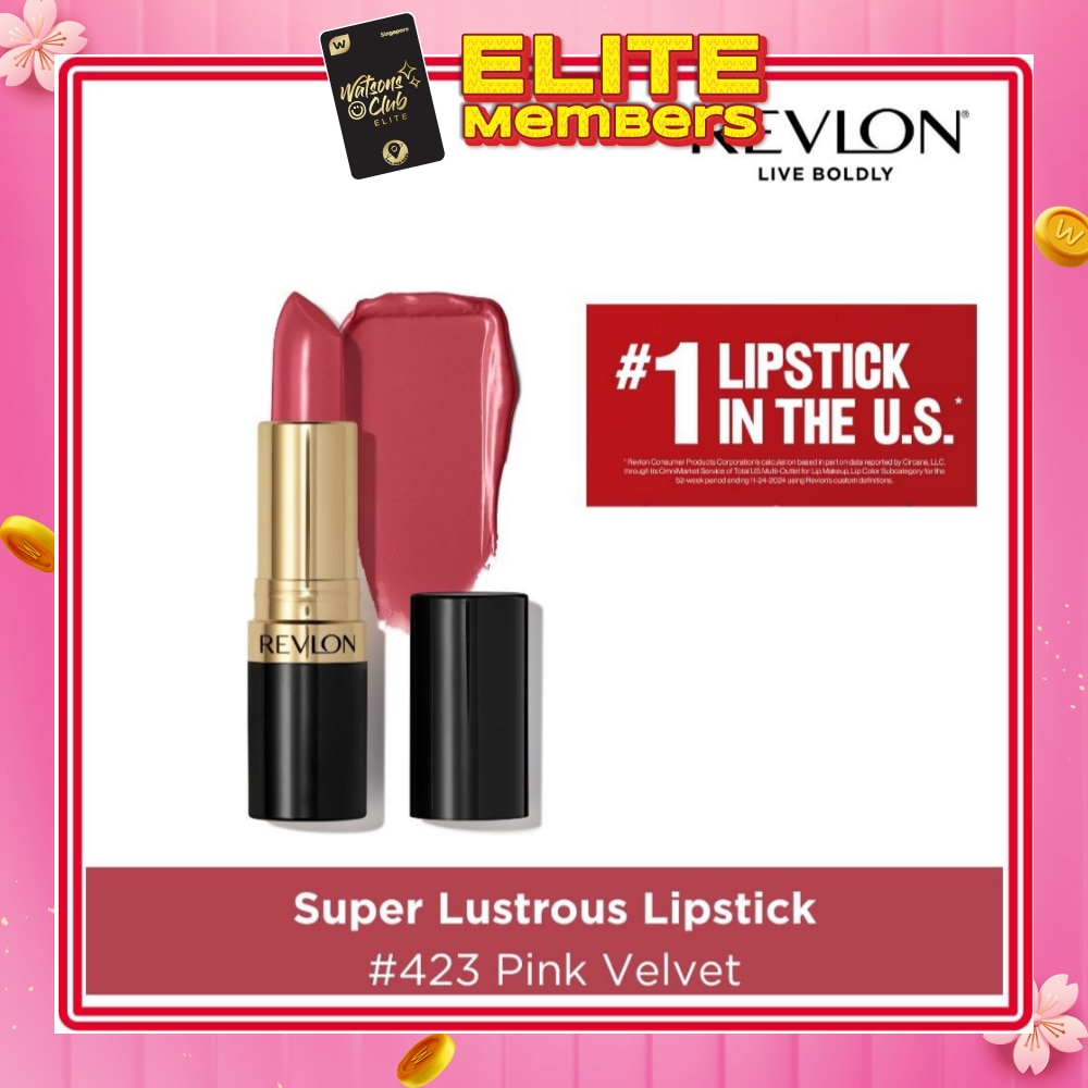REVLON Super Lustrous Lipstick #423 Pink Velvet 1s