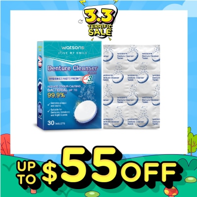 WATSONS Denture Cleanser Tablets 30s