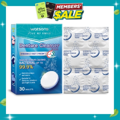 WATSONS Denture Cleanser Tablets 30s image