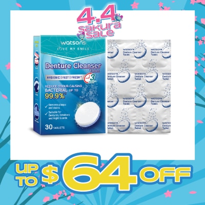 WATSONS - Denture Cleanser Tablets 30s